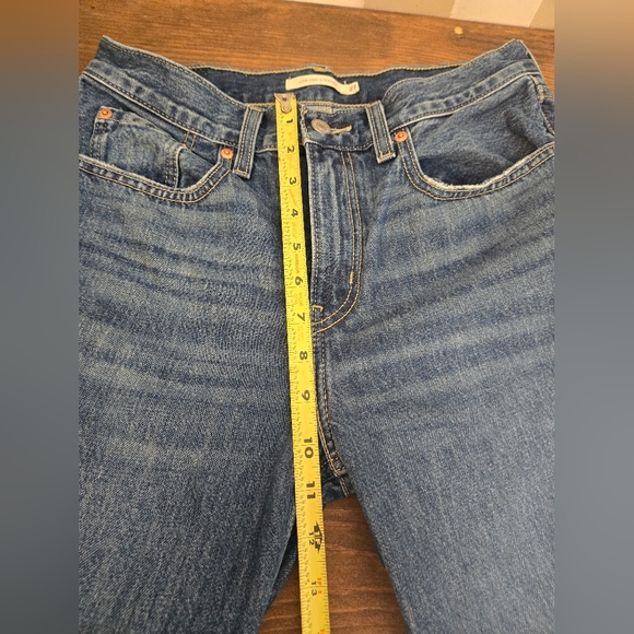 Levi's Low Pro Straight Distressed Pants Jeans Size 27 - Picture 8 of 9